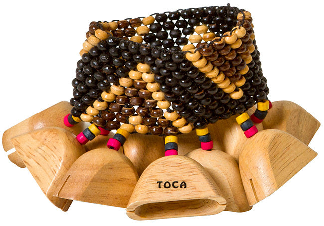 Toca Wood Rattle For Ankle/Wrist Hand Percussion Sound Effect