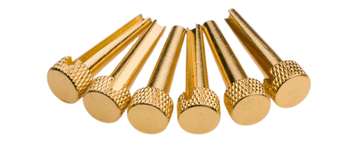 D'Andrea - Tone Pins Solid Brass Flat set of 6