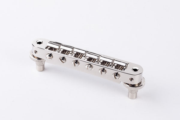 TonePros Tune-O-Matic Bridge, Standard (Small Posts) Nickel