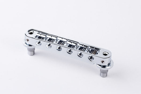 TonePros Bridge Standard thread Aluminium Nashville, pre-notched, bell brass saddle - Chrome