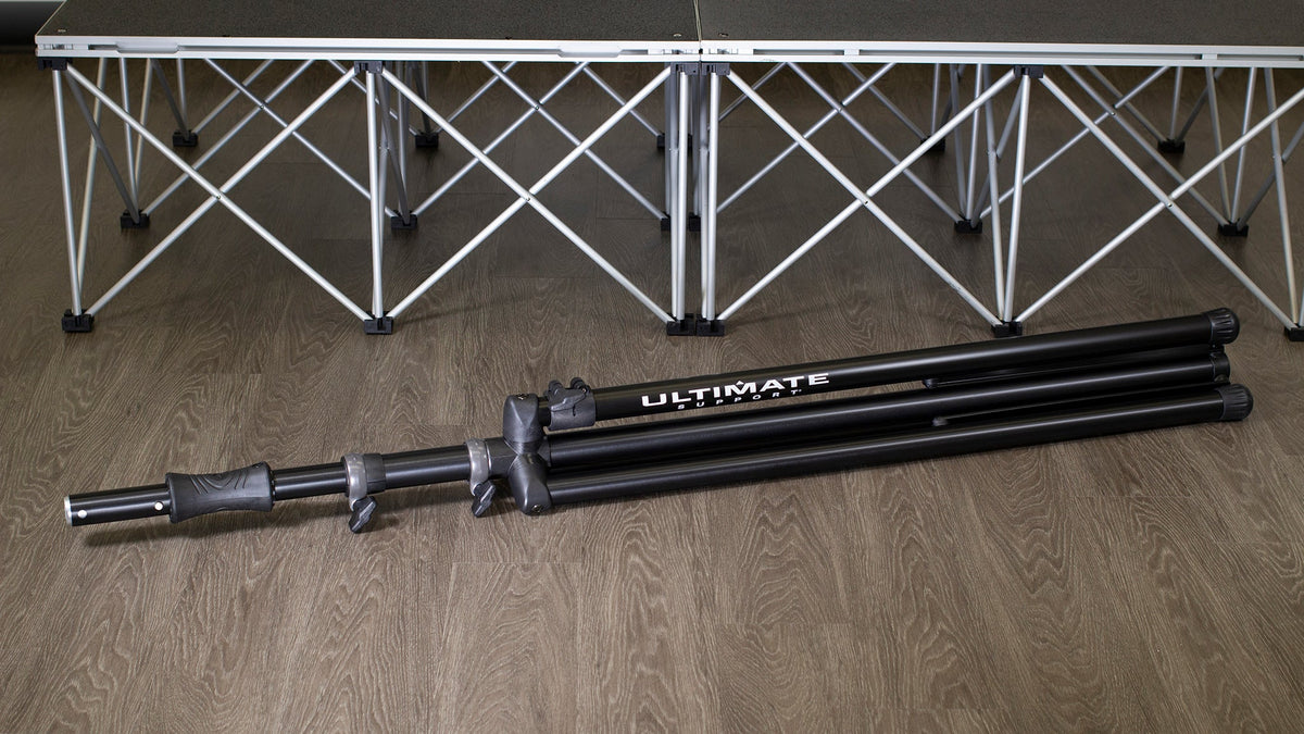 Ultimate Support TS-110BL TS-110BL Tall Speaker Stand with Leveling Leg, Air-Lift