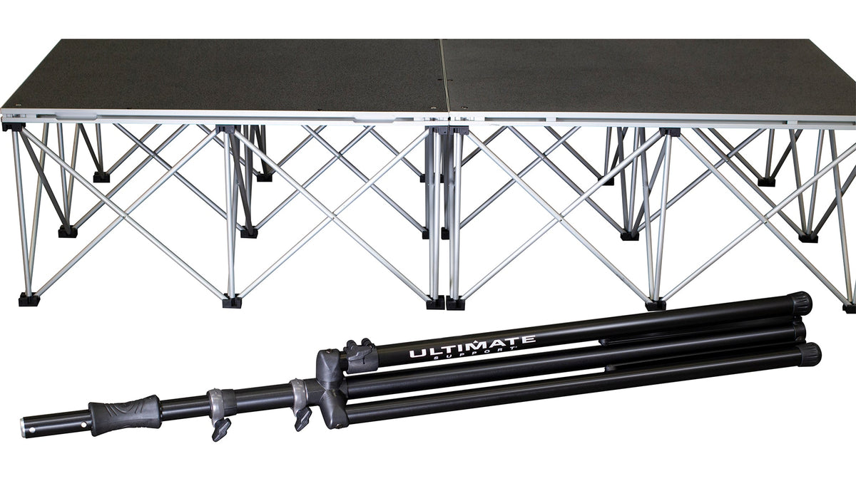 Ultimate Support TS-110BL TS-110BL Tall Speaker Stand with Leveling Leg, Air-Lift