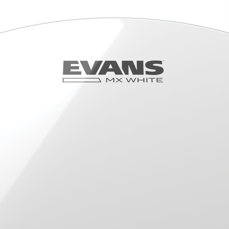 EVANS MX White Marching Tenor Drum Head, 8 Inch