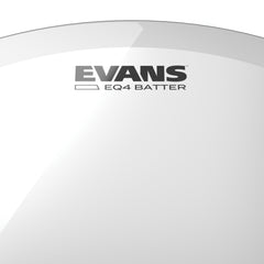 EVANS EQ4 Clear Tom Hoop Drum Head, 16 Inch