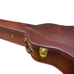 Torque Wooden Archtop 6/12-String Acoustic Guitar Case in Brown Finish