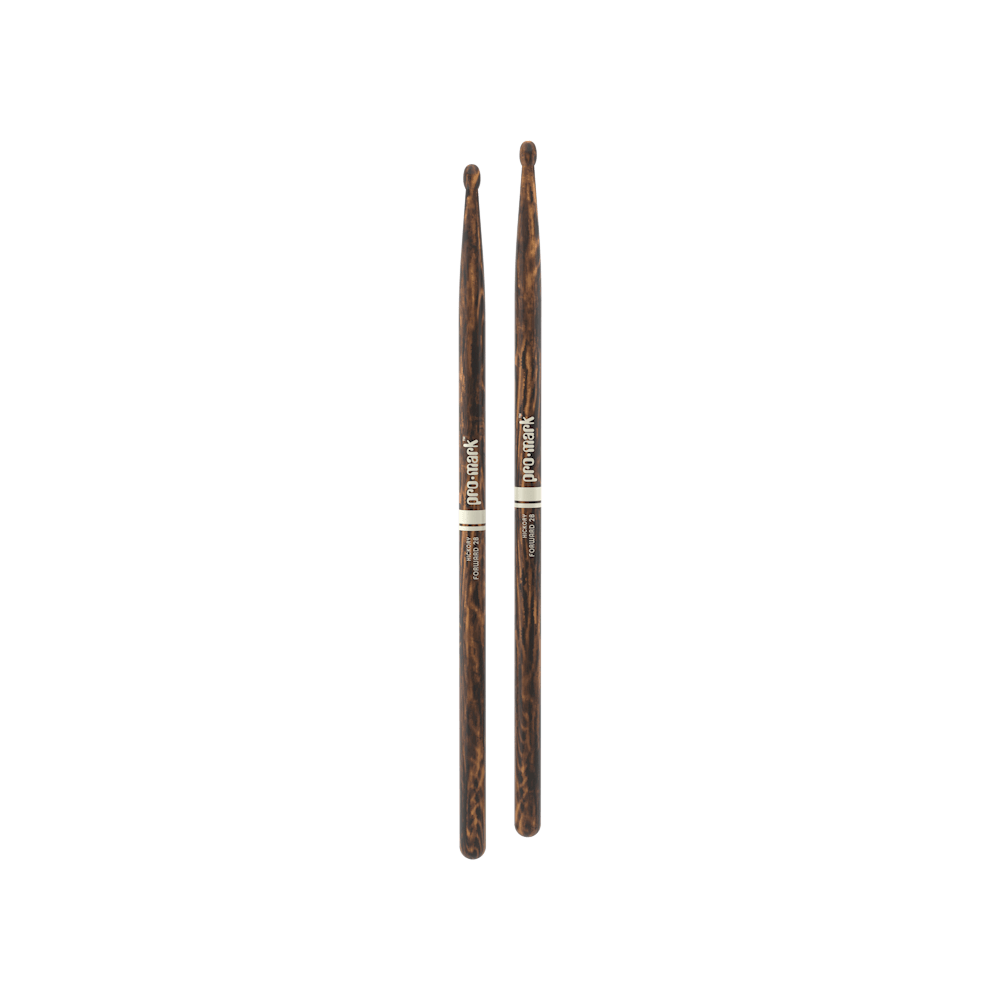 Promark Classic Forward 2B FireGrain Hickory Drumstick, Oval Wood Tip