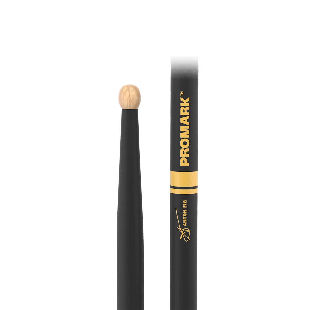 Promark Anton Fig ActiveGrip Hickory Drumstick, Wood Tip