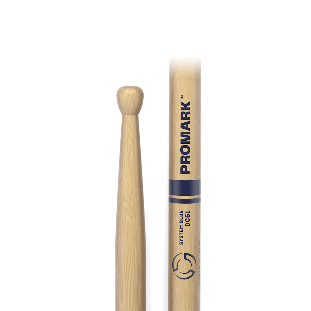 Promark System Blue DC51 Hickory Drumstick, Wood Tip