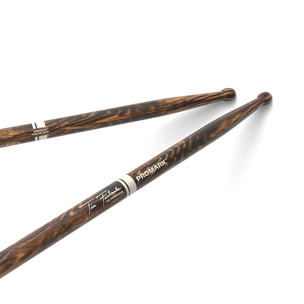 Promark Tim Fairbanks FireGrain Hickory Drumstick, Wood Tip