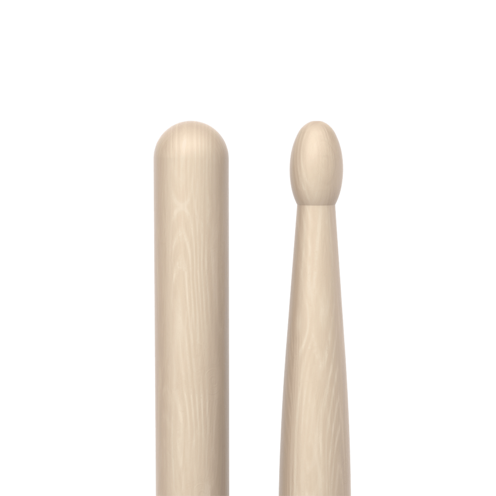 Promark Classic Forward 2B Raw Hickory Drumstick, Oval Wood Tip