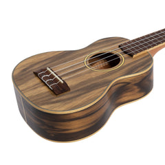 Tiki '4 Series' Daowood Soprano Ukulele with Gig Bag (Natural Satin)