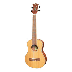 Tiki '7 Series' Cedar Solid Top Electric Tenor Ukulele with Hard Case (Natural Satin)