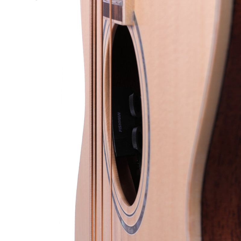 Timberidge '1 Series' Spruce Solid Top & Mahogany Solid Back Acoustic-Electric Bass Guitar (Natural Satin)