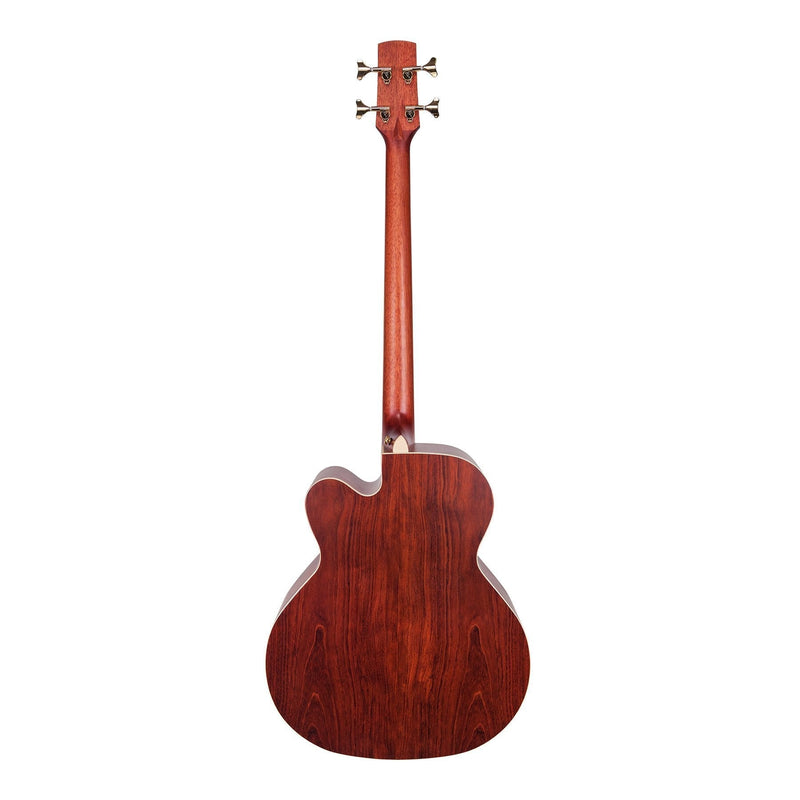 Timberidge '4 Series' Cedar Solid Top Acoustic-Electric Cutaway Bass Guitar (Natural Satin)