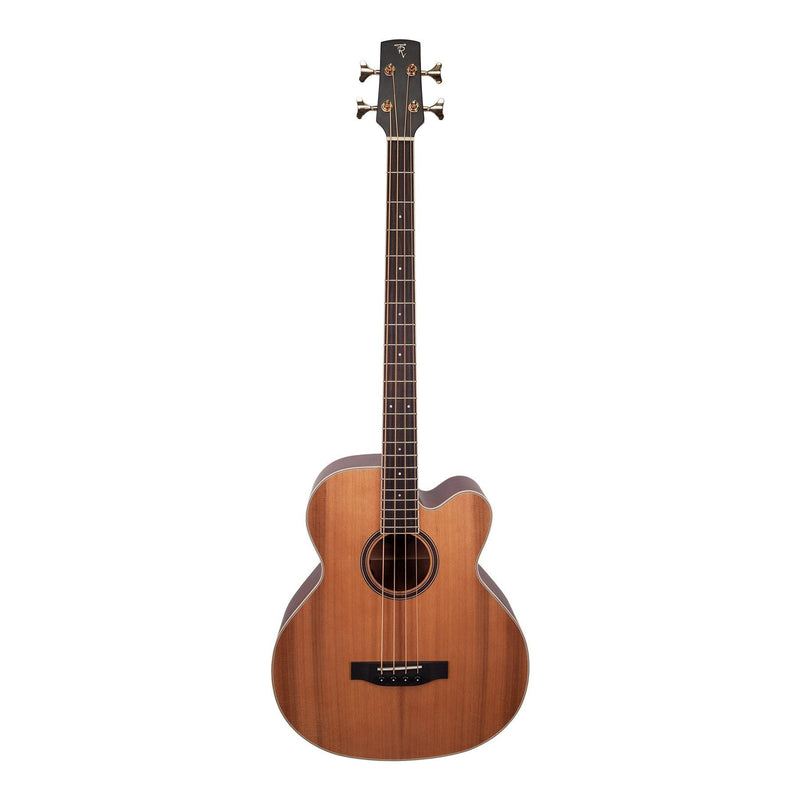 Timberidge '4 Series' Cedar Solid Top Acoustic-Electric Cutaway Bass Guitar (Natural Satin)