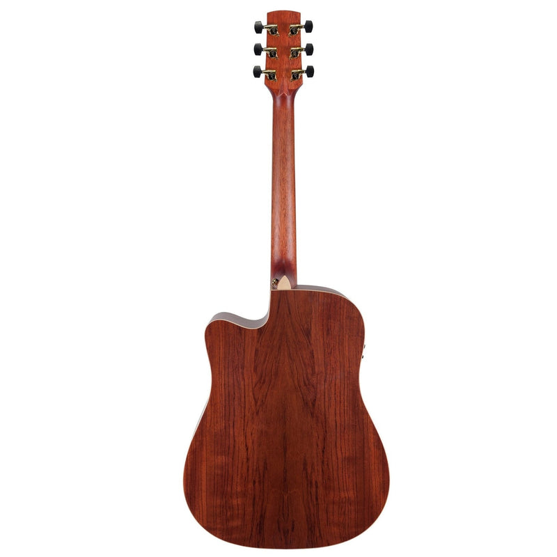 Timberidge '4 Series' Cedar Solid Top Acoustic-Electric Dreadnought Cutaway Guitar (Natural Satin)