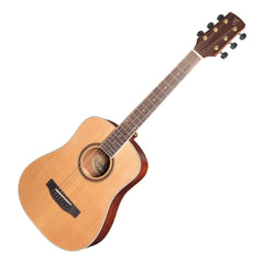 Timberidge '4 Series' Cedar Solid Top Acoustic-Electric Traveller Mini Guitar (Natural Satin)