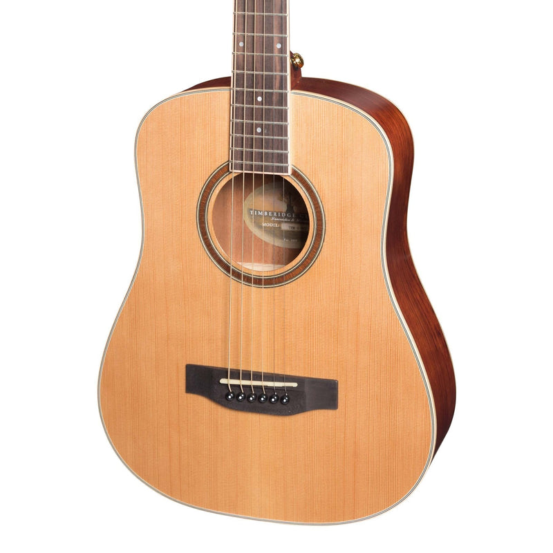 Timberidge '4 Series' Cedar Solid Top Acoustic-Electric Traveller Mini Guitar (Natural Satin)