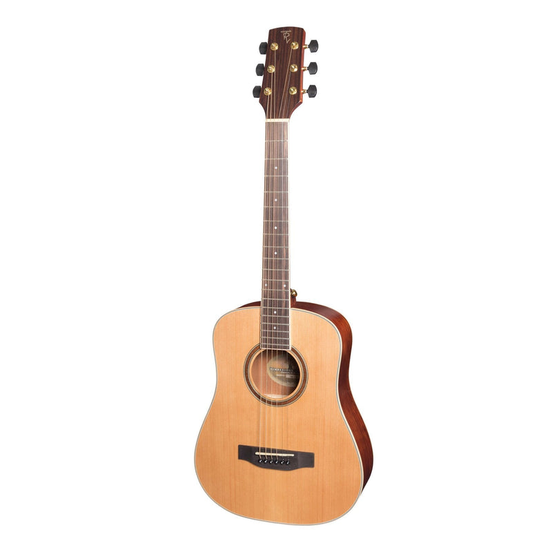 Timberidge '4 Series' Cedar Solid Top Acoustic-Electric Traveller Mini Guitar (Natural Satin)