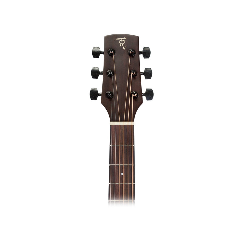 Timberidge 'Messenger Series' Left Handed Mahogany Solid Top Acoustic-Electric Dreadnought Cutaway Guitar (Natural Satin)