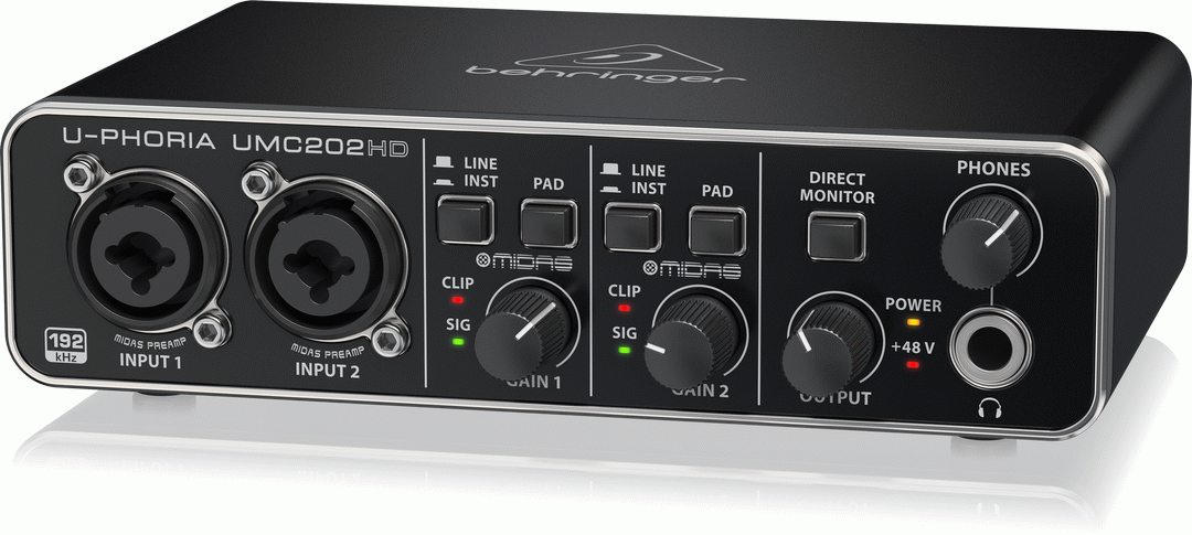 Behringer U-phoria Umc202hd Interface