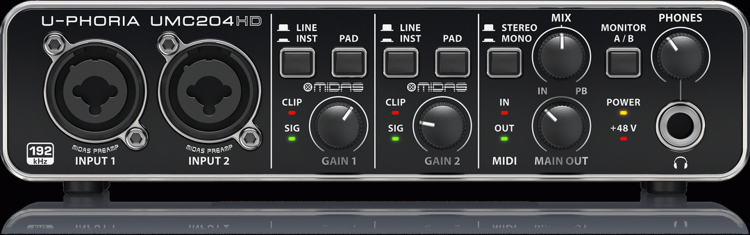 Behringer U-phoria Umc204hd Interface
