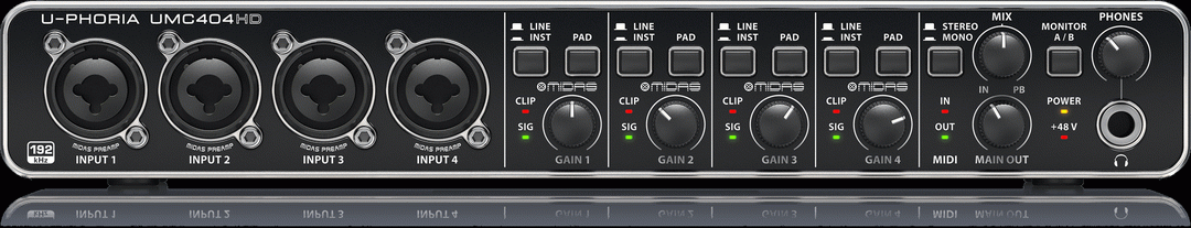 Behringer U-phoria Umc404hd Interface
