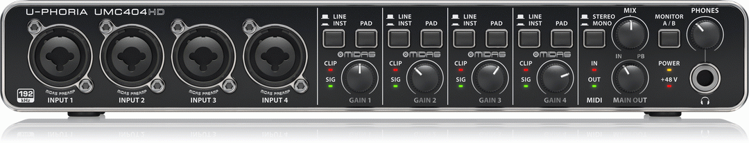Behringer U-phoria Umc404hd Interface