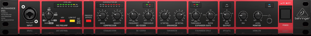 Uv1behringer Uv1 Mic Preamp Voice Processor Interface