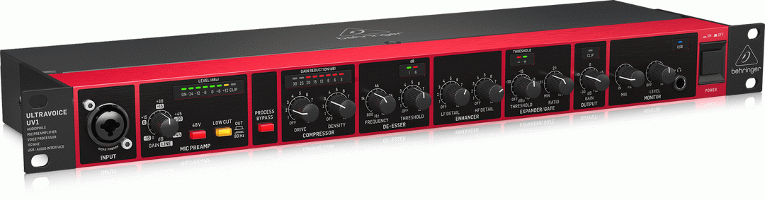 Uv1behringer Uv1 Mic Preamp Voice Processor Interface