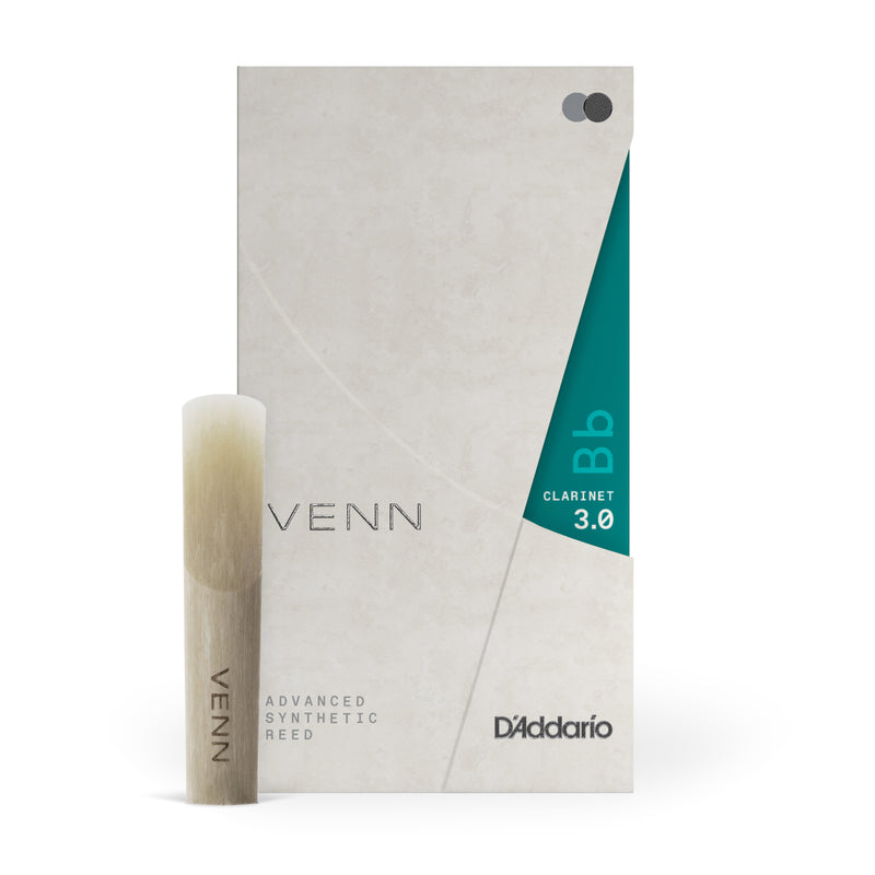D'Addario VENN Bb Clarinet Reed, G2, Strength 3.0