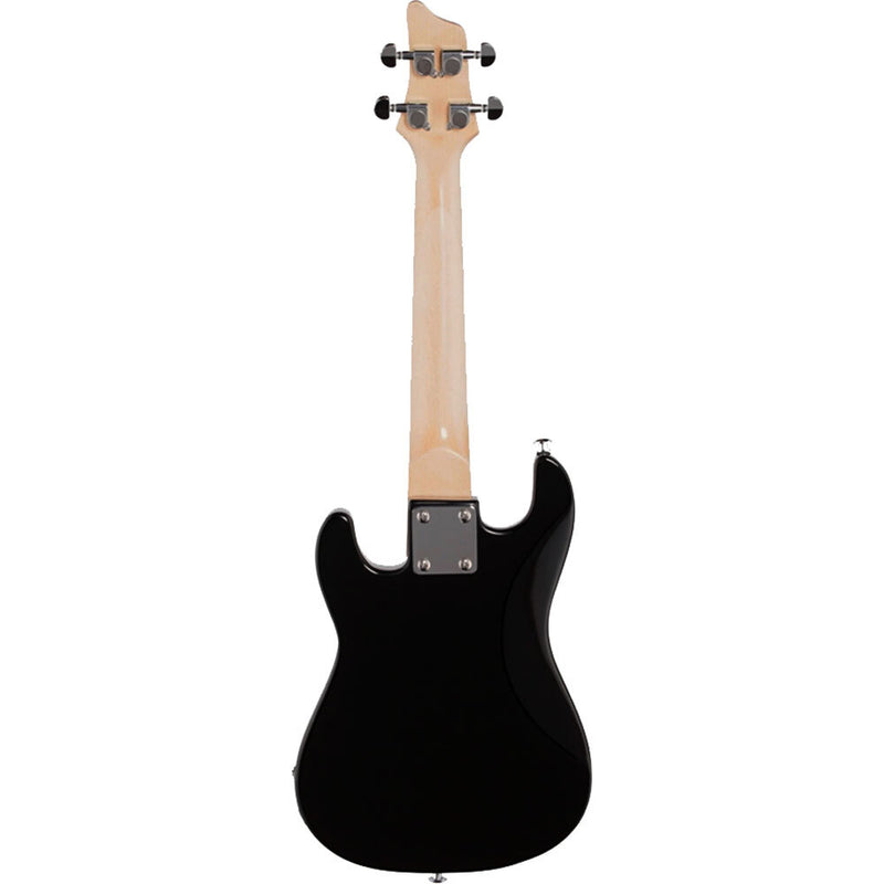 Vorson ST Style Solid Body Electric Ukulele in Black