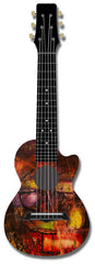 Kealoha Guitalele in Technicolour Paint Design with Black ABS Resin Body