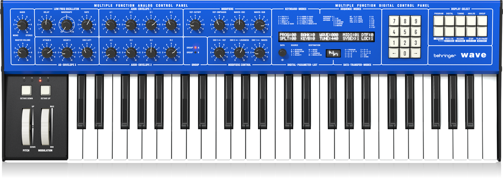 Behringer WAVE 8-Voice Multi-Timbral Hybrid Synthesizer