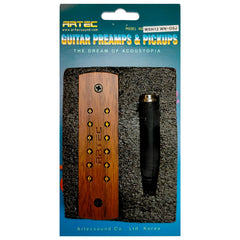 Artec WSH12 Humbucker Soundhole Pickup with External Output Jack in Walnut