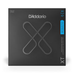 D'Addario XTAPB1047-12 XT Phosphor Bronze Acoustic Guitar Strings, 12-String Light, 10-47
