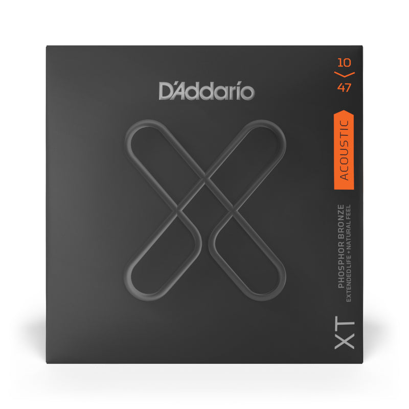 D'Addario XTAPB1047 XT Phosphor Bronze Acoustic Guitar Strings, Extra Light, 10-47