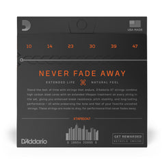 D'Addario XTAPB1047 XT Phosphor Bronze Acoustic Guitar Strings, Extra Light, 10-47