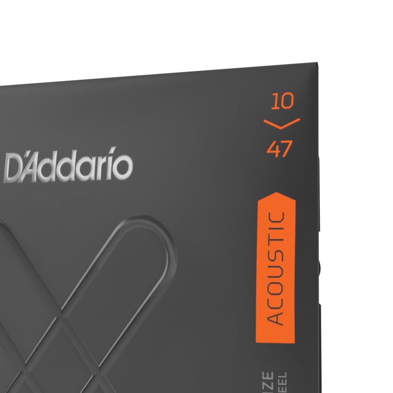 D'Addario XTAPB1047 XT Phosphor Bronze Acoustic Guitar Strings, Extra Light, 10-47