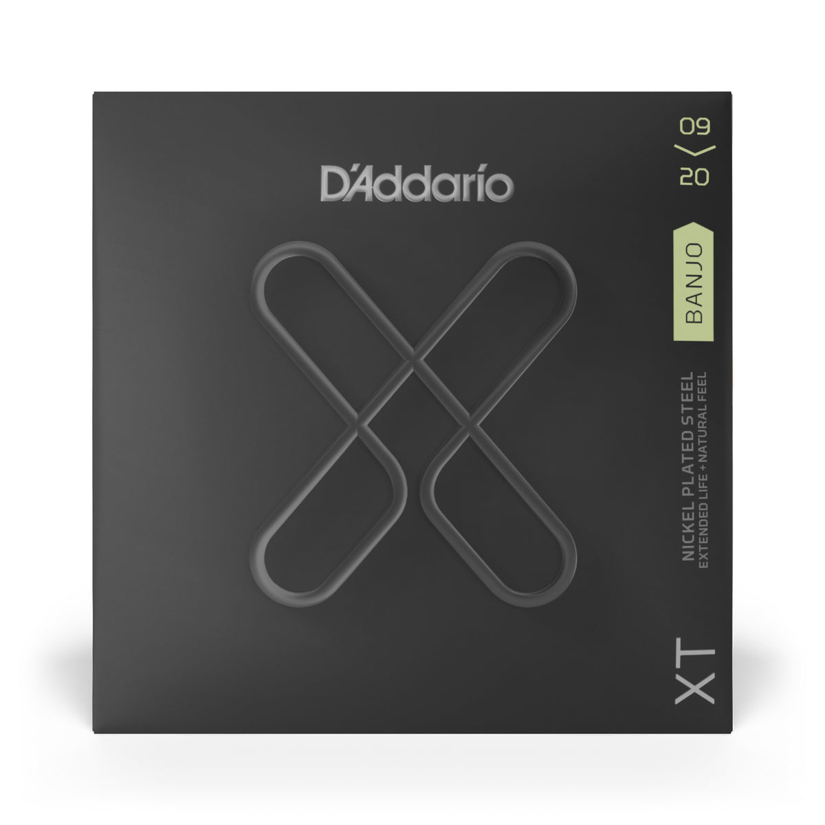 D'Addario XTJ0920 XT Nickel Plated Steel Banjo Stringsl, Light, 09-20