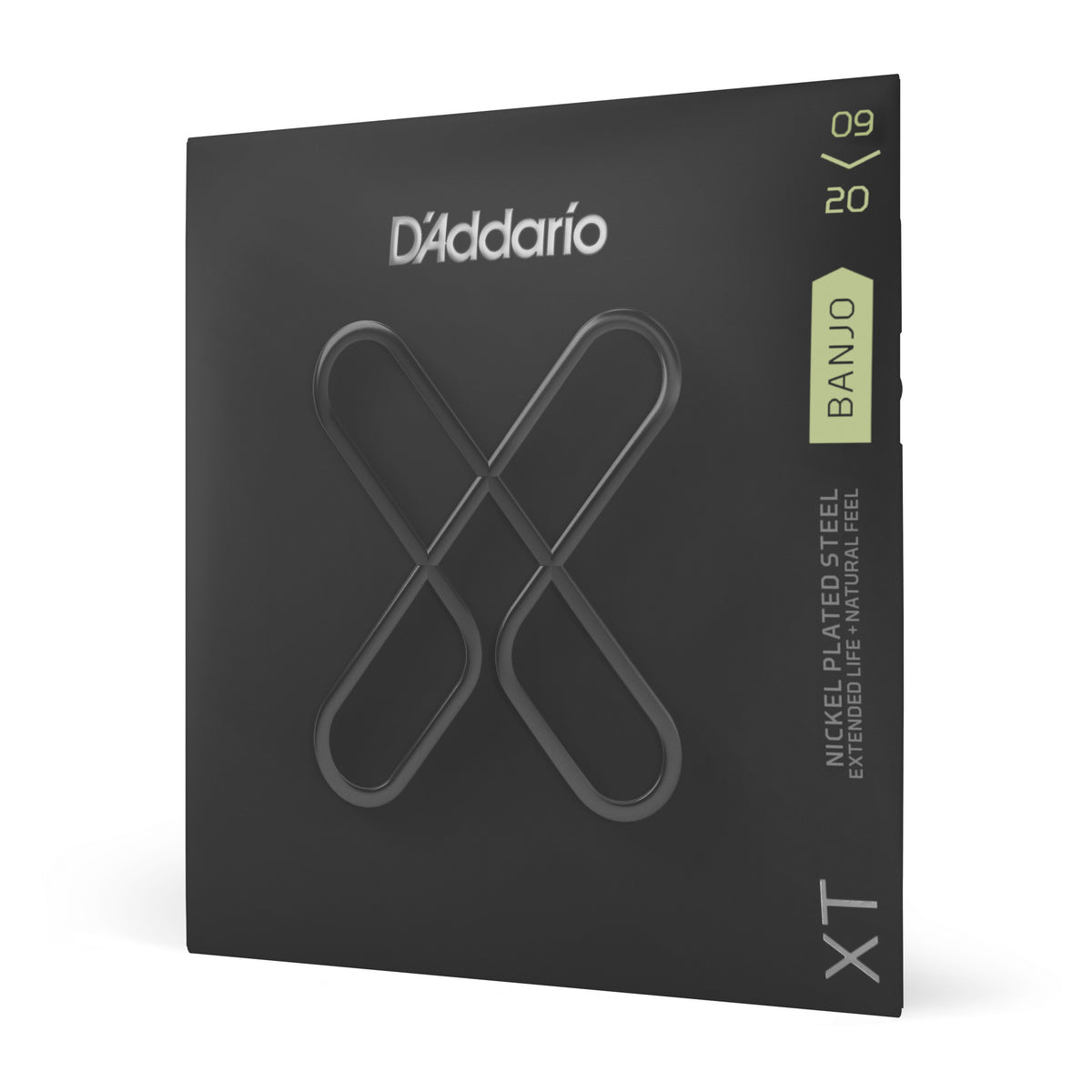 D'Addario XTJ0920 XT Nickel Plated Steel Banjo Stringsl, Light, 09-20