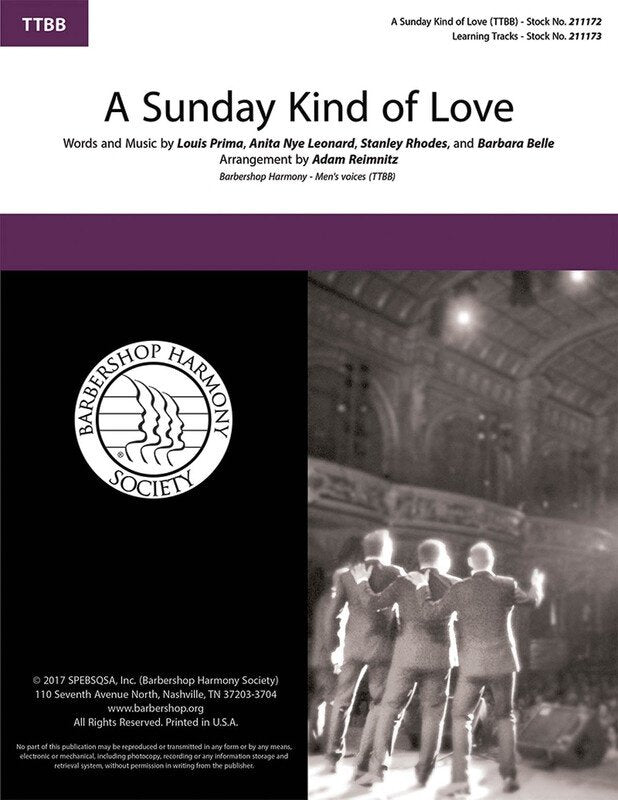 A Sunday Kind of Love TTBB A Cappella