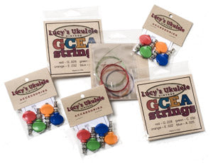 Lucy's Colour Peg Machine Heads for Ukulele *Red, Green, Orange, Blue