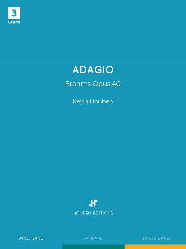 Adagio Brahms Opus 40 Cb3 Sc/Pts