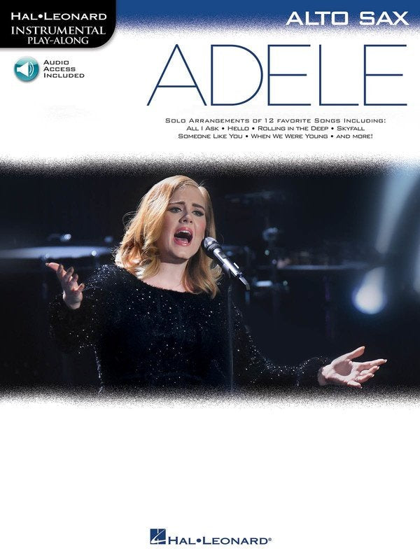 Adele Playalong Alto Sax Bk/Ola