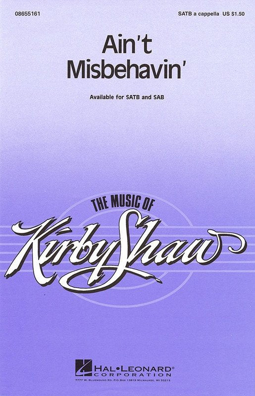 Aint Misbehavin SATB A Cappella