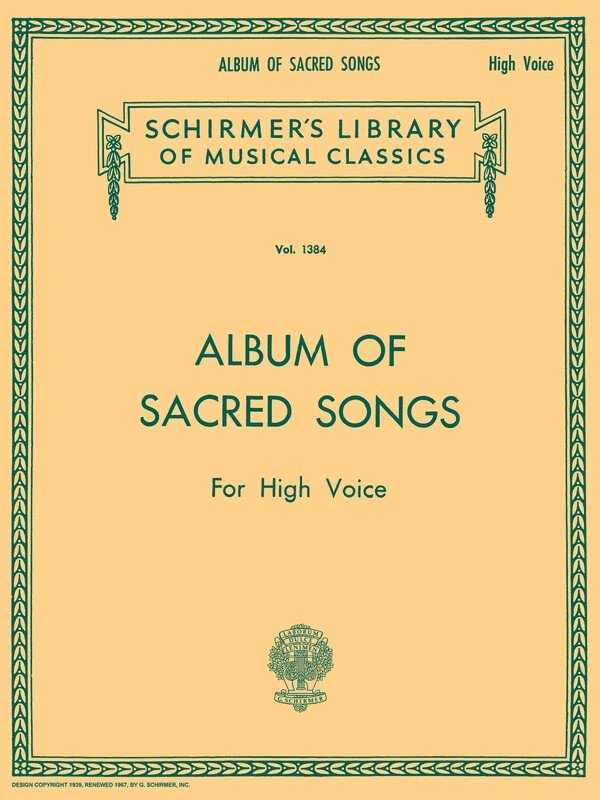 Album of Sacred Songs for High Voice