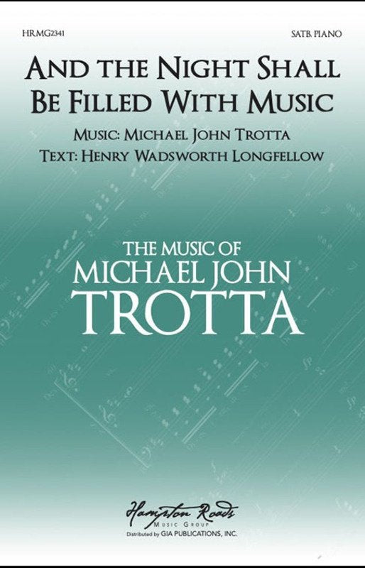 And the Night Shall Be Filled with Music Satb/Piano
