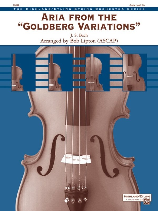 Aria from Goldberg Variations String Orchestra So2.5 Sc/Pts