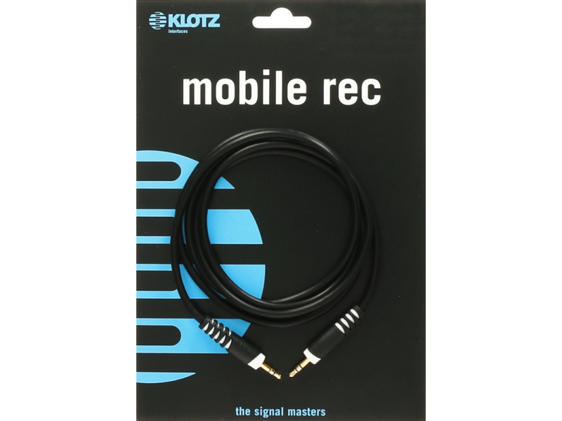 Klotz Stereo Cable black 1,5m Mini Jack - Mini Jack 3p 